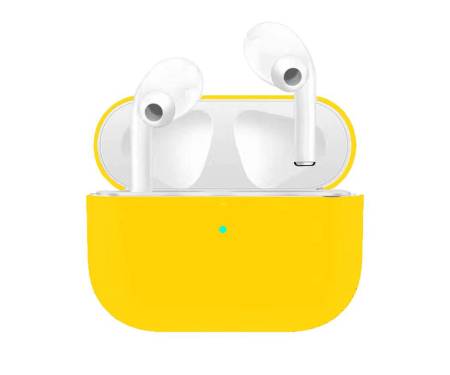 Чехол для Airpods Pro Ultrathin Silicon case Yellow
