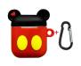 Чехол для Airpods Silicon case с карабином Mickey Mouse