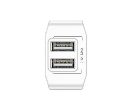 Сетевое зарядное устройство Baseus USB Wall Charger 2xUSB 2.1A Mini Dual-U White (CCALL-MN02)