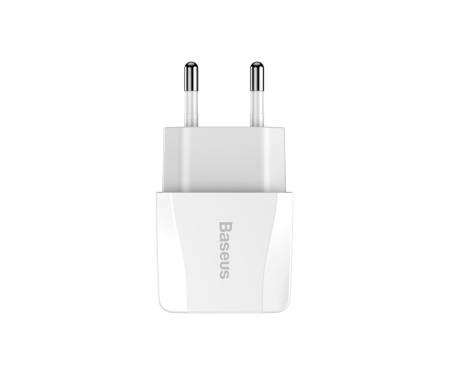 Сетевое зарядное устройство Baseus USB Wall Charger 2xUSB 2.1A Mini Dual-U White (CCALL-MN02)