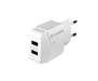 Сетевое зарядное устройство ColorWay (2USB, 2.4A) White (CW-CHS004-WT)