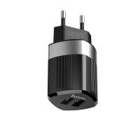 Сетевое зарядное устройство Hoco C55A Energy dual port charger (EU) Black