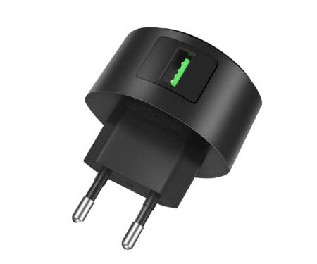 Сетевое зарядное устройство Hoco C68A Shell single port QC3.0 charger(EU) Black