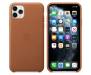 Чехол для Apple iPhone 11 Pro Max Leather Case Saddle Brown (MX0D2)