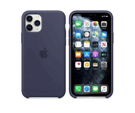 Чехол для Apple iPhone 11 Pro Silicone Case Midnight Blue (MWYJ2)