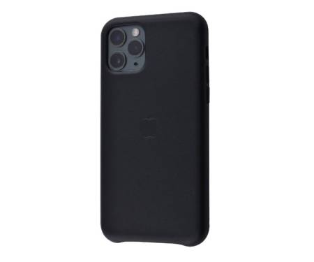 Чехол для Apple iPhone 11 Pro Leather Case Black Copy