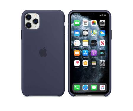 Чехол для Apple iPhone 11 Pro Max Silicone Case Midnight Blue (MWYW2)