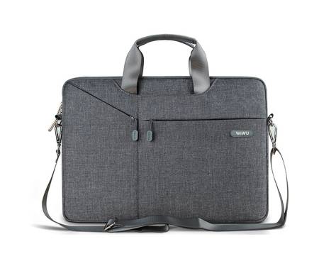 Сумка-карман для MacBook 15 WIWU City Commuter Bag Grey