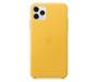 Чехол для Apple iPhone 11 Pro Leather Case Meyer Lemon (MWYA2)