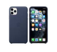 Чехол для смартфона Apple iPhone 11 Pro Max Leather Case - Midnight Blue (MX0G2)
