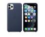Чехол для смартфона Apple iPhone 11 Pro Max Leather Case - Midnight Blue (MX0G2)