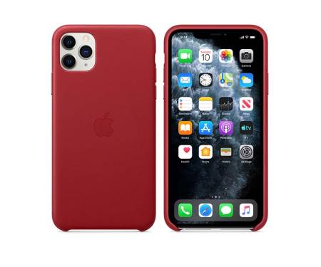 Чехол для смартфона Apple iPhone 11 Pro Max Leather Case - PRODUCT RED (MX0F2)