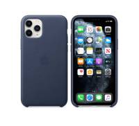 Чехол для Apple iPhone 11 Pro Leather Case-Midnight Blue (MWYG2)