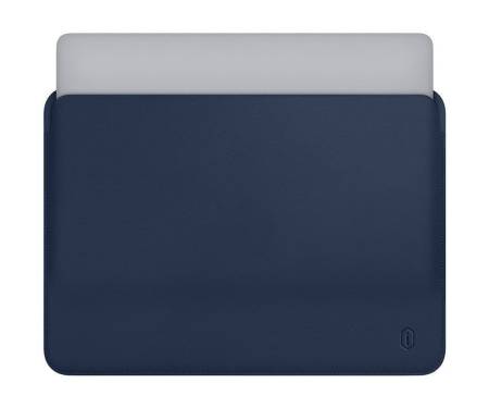 Чехол для MacBook Pro 15,4 WIWU Leather Sleeve Navy Blue 1