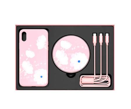 Чехол+подарочный набор Nillkin iPhone XS MAX Fancy 3 в 1 Pink