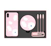 Чехол+подарочный набор Nillkin iPhone XS MAX Fancy 3 в 1 Pink