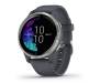 Смарт-часы Garmin Venu Silver Stainless Steel Bezel w. Granite Blue and Silicone B. (010-02173-01)