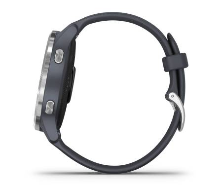 Смарт-часы Garmin Venu Silver Stainless Steel Bezel w. Granite Blue and Silicone B. (010-02173-01)