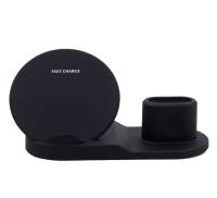 Беспроводная зарядная станция Sonder 3 в 1 Qi Wireless Fast Charging Black