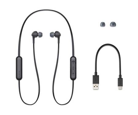 Наушники с микрофоном Sony WI-XB400 Black
