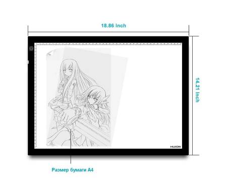 Графический планшет Huion A3 + перчатка