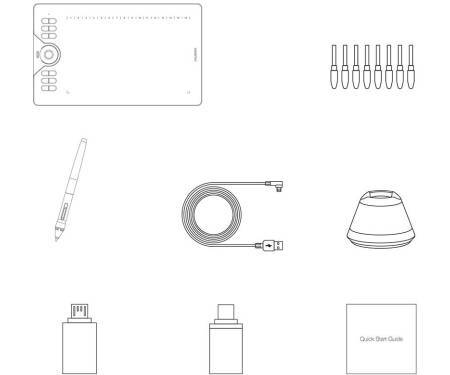 Графический планшет Huion HS610 + перчатка
