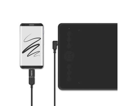 Графический планшет Huion Inspiroy Ink H320M + перчатка