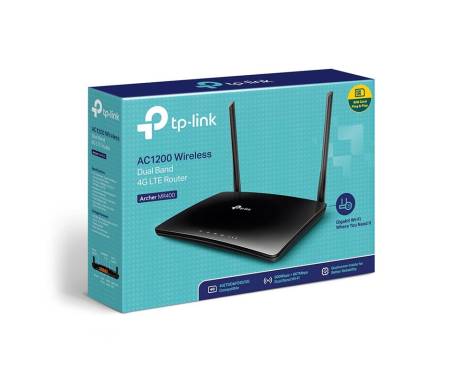 Беспроводной маршрутизатор TP-LINK Archer MR400 (AC1200, 1xFE Wan, 3xFE LAN, 1xSimCardSlot, 2 антенны LTE, 2 антенны)