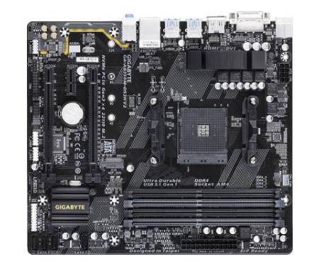 Материнская плата GIGABYTE GA-AB350M-DS3H V2