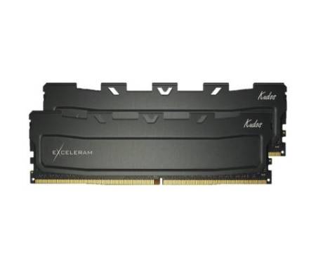 Модуль памяти для компьютера DDR4 16GB (2x8GB) 3200 MHz Kudos Black eXceleram (EKBLACK4163216AD)