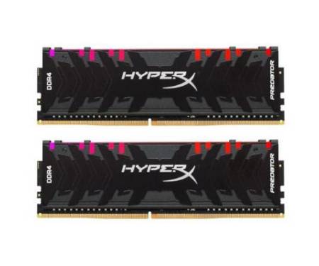 Модуль памяти для компьютера DDR4 16GB (2x8GB) 3200 MHz HyperX Predator RGB Kingston (HX432C16PB3AK2/16)