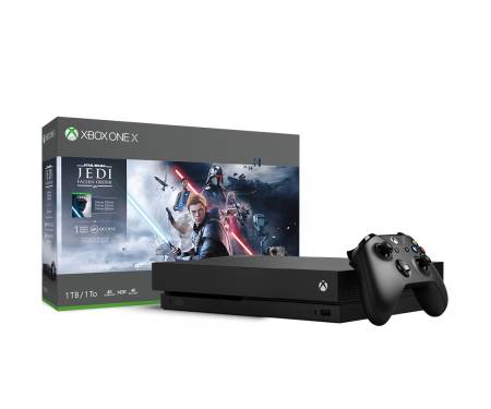 Игровая приставка Microsoft Xbox One X 1TB + Star Wars Jedi: Fallen Order Deluxe Edition