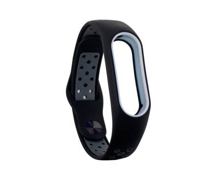 Ремешок для Xiaomi Mi Band 3/4 Sport Nike Black Gray