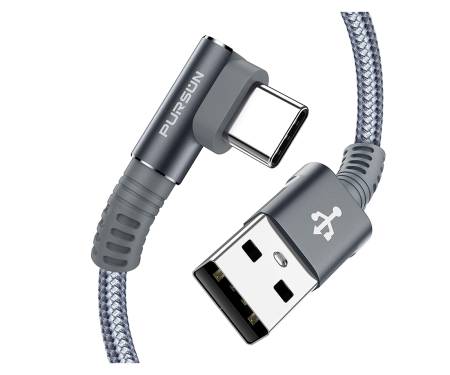 Кабель Pursun 2020 2m USB C Cables (2pack) Silver