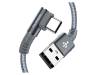 Кабель Pursun 2020 2m USB C Cables (2pack) Silver