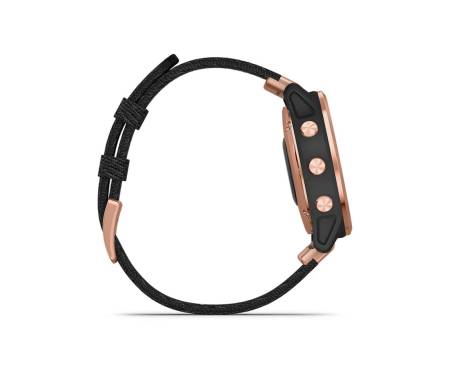 Спортивные часы Garmin Fenix 6S Pro Sapphire Rose Gold with Heathered Black Nylon Band (010-02159-36)
