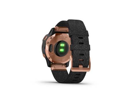 Спортивные часы Garmin Fenix 6S Pro Sapphire Rose Gold with Heathered Black Nylon Band (010-02159-36)