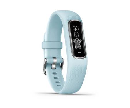 Фитнес-браслет Garmin Vivosmart 4 Azure Blue with Silver Hardware Small/Medium (010-01995-14)