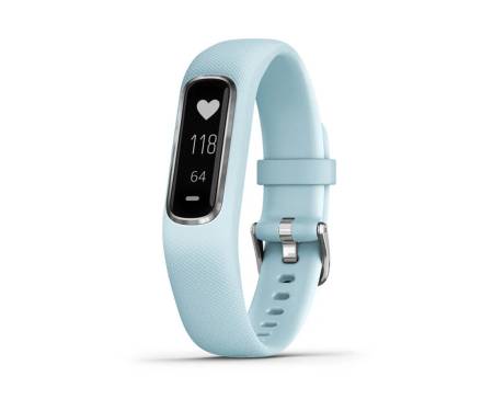 Фитнес-браслет Garmin Vivosmart 4 Azure Blue with Silver Hardware Small/Medium (010-01995-14)