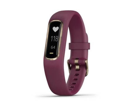 Фитнес-браслет Garmin Vivosmart 4 Berry with Light Gold Hardware Small/Medium (010-01995-11)