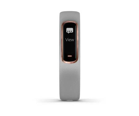 Фитнес-браслет Garmin Vivosmart 4 Gray with Rose Gold Hardware Small/Medium (010-01995-12)