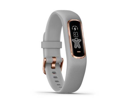 Фитнес-браслет Garmin Vivosmart 4 Gray with Rose Gold Hardware Small/Medium (010-01995-12)