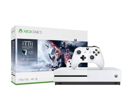 Игровая приставка Microsoft Xbox One S 1Tb White + Star Wars Jedi: Fallen Order
