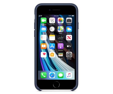 Чехол для Apple iPhone SE 2020 Leather Case Midnight Blue Copy