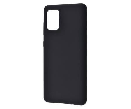 Чехол для Samsung Galaxy A41 Silicone case Black