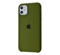Чехол для Apple iPhone 11 Silicone Case Army Green Copy