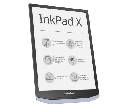 Электронная книга с подсветкой PocketBook 1040 InkPad X Metallic grey (PB1040-J-CIS)