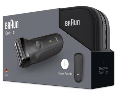 Электробритва Braun Series 3 300TS Black + чехол