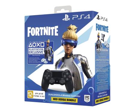 Геймпад Sony DualShock 4 V2 Black + Fortnite (9757016)