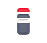 Чехол для Airpods AhaStyle Silicone Duo Case Navy Blue/Red (AHA-01380-NNR)